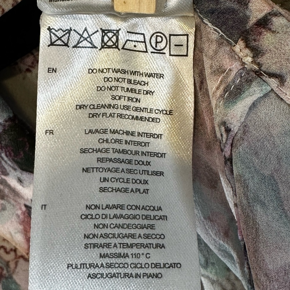 Iro Structured Print Long Sleeve 100% Viscose Blo… - image 6